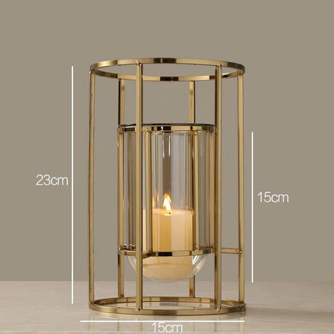 Cavalli Nordic Romantic Light Luxury Candle Holder Decoration Glass Aromatherapy